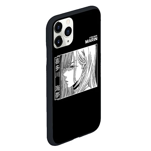 Чехол iPhone 11 Pro матовый Marin Kitagawa - Марин Китагава / 3D-Черный – фото 2