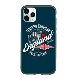 Чехол iPhone 11 Pro матовый Англия England