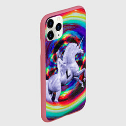 Чехол iPhone 11 Pro матовый Тайная прогулка, цвет: 3D-малиновый — фото 2