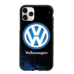 Чехол iPhone 11 Pro матовый Volkswagen - Объемный, цвет: 3D-черный
