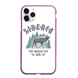 Чехол iPhone 11 Pro матовый SIBERIA из России с Любовью