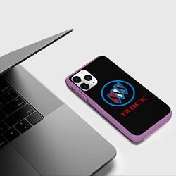 Чехол iPhone 11 Pro матовый Buick Emblem Logo, цвет: 3D-фиолетовый — фото 2