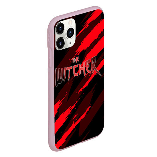 Чехол iPhone 11 Pro матовый The Witcher ГЕЙМЕРА супер игра / 3D-Розовый – фото 2