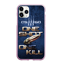 Чехол iPhone 11 Pro матовый One Shot One Kill CS GO