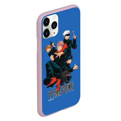 Чехол iPhone 11 Pro матовый Magic team here / 3D-Розовый – фото 2