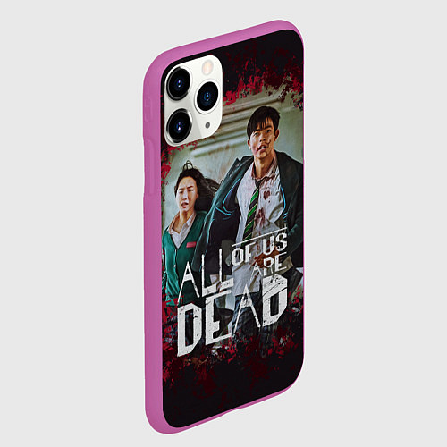 Чехол iPhone 11 Pro матовый Choi Nam-Ra and Lee Su-Hyeok / 3D-Фиолетовый – фото 2