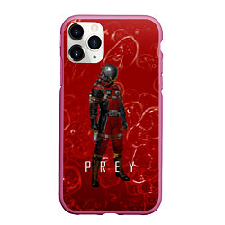 Чехол iPhone 11 Pro матовый Prey blood horror