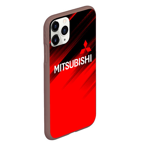 Чехол iPhone 11 Pro матовый Mitsubishi - Red Sport / 3D-Коричневый – фото 2