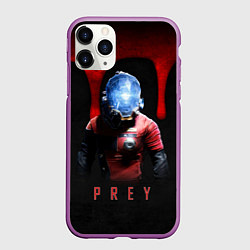 Чехол iPhone 11 Pro матовый Prey dark blood, цвет: 3D-фиолетовый