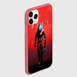 Чехол iPhone 11 Pro матовый Prey красная планета, цвет: 3D-малиновый — фото 2