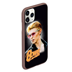 Чехол iPhone 11 Pro матовый David Bowie Smoking, цвет: 3D-коричневый — фото 2