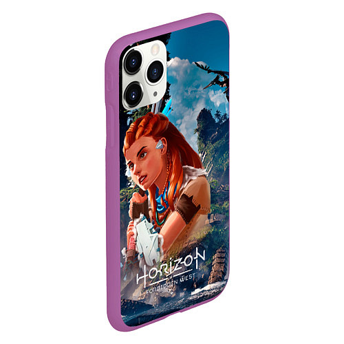 Чехол iPhone 11 Pro матовый Aloy Horizon / 3D-Фиолетовый – фото 2