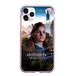 Чехол iPhone 11 Pro матовый Aloy Horizon Forbidden West game, цвет: 3D-розовый