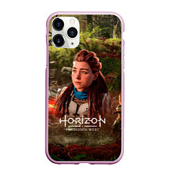 Чехол iPhone 11 Pro матовый Horizon Forbidden West Aloy, цвет: 3D-розовый