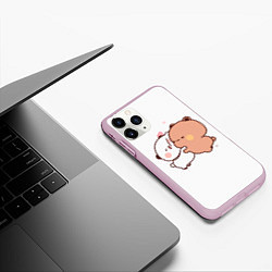 Чехол iPhone 11 Pro матовый Плюшевая любовь навечно Plush love forever, цвет: 3D-розовый — фото 2