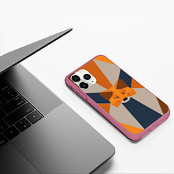 Чехол iPhone 11 Pro матовый Metamask Крипто лиса, цвет: 3D-малиновый — фото 2
