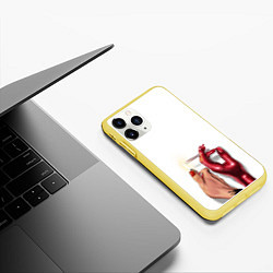 Чехол iPhone 11 Pro матовый With your demon, цвет: 3D-желтый — фото 2