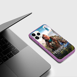 Чехол iPhone 11 Pro матовый Aloy Элой Horizon, цвет: 3D-фиолетовый — фото 2