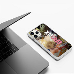 Чехол iPhone 11 Pro матовый Bronx Fashion pattern, цвет: 3D-белый — фото 2