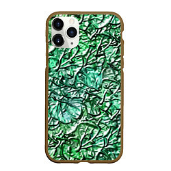 Чехол iPhone 11 Pro матовый Fashion pattern 2025, цвет: 3D-коричневый