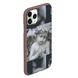 Чехол iPhone 11 Pro матовый Angel Lil Peep GBC, цвет: 3D-коричневый — фото 2