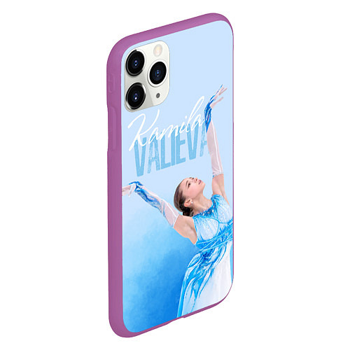 Чехол iPhone 11 Pro матовый Камила Валиева ROC / 3D-Фиолетовый – фото 2