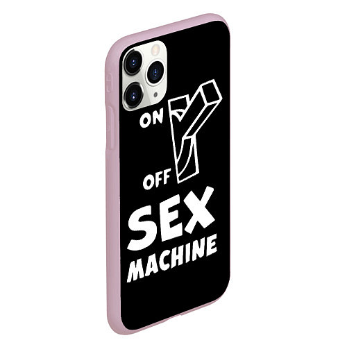 Чехол iPhone 11 Pro матовый SEX MACHINE Секс Машина / 3D-Розовый – фото 2