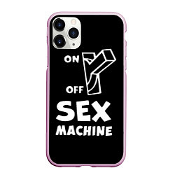 Чехол iPhone 11 Pro матовый SEX MACHINE Секс Машина, цвет: 3D-розовый