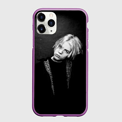 Чехол iPhone 11 Pro матовый Pharaoh Phuneral Рэпер Фараон, цвет: 3D-фиолетовый