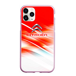 Чехол iPhone 11 Pro матовый Citroen c4, цвет: 3D-розовый