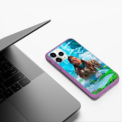 Чехол iPhone 11 Pro матовый Horizon дикий лес, цвет: 3D-фиолетовый — фото 2