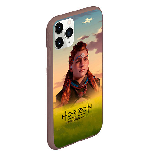 Чехол iPhone 11 Pro матовый Horizon Forbidden West Aloy / 3D-Коричневый – фото 2