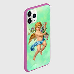 Чехол iPhone 11 Pro матовый Ангел Святой, цвет: 3D-фиолетовый — фото 2