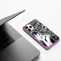 Чехол iPhone 11 Pro матовый Одри Хепберн Завтрак и Тиффани, цвет: 3D-фиолетовый — фото 2