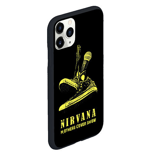 Чехол iPhone 11 Pro матовый Nirvana Нирвана / 3D-Черный – фото 2