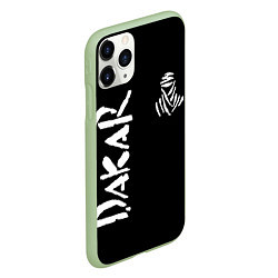 Чехол iPhone 11 Pro матовый Дакар ралли, цвет: 3D-салатовый — фото 2