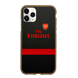 Чехол iPhone 11 Pro матовый Arsenal fc, цвет: 3D-коричневый