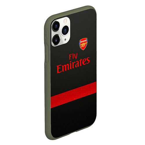 Чехол iPhone 11 Pro матовый Arsenal fc / 3D-Темно-зеленый – фото 2