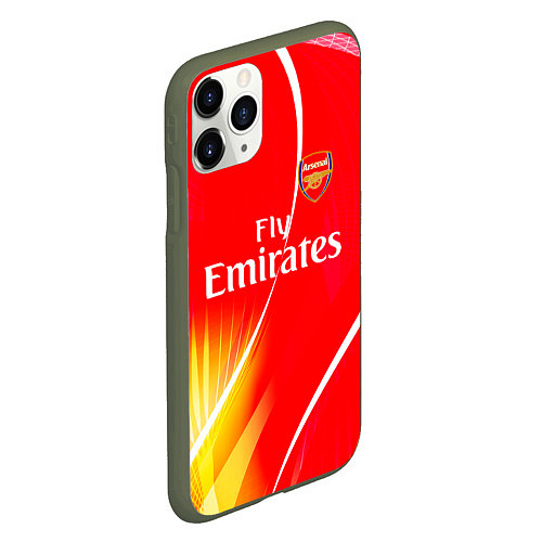 Чехол iPhone 11 Pro матовый Arsenal арсенал фк / 3D-Темно-зеленый – фото 2