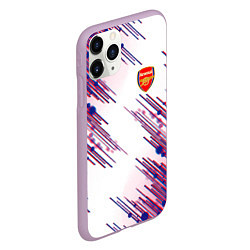 Чехол iPhone 11 Pro матовый Arsenal mikel arteta, цвет: 3D-сиреневый — фото 2