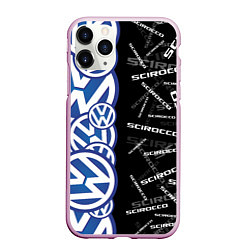 Чехол iPhone 11 Pro матовый Volkswagen Scirocco Half Pattern