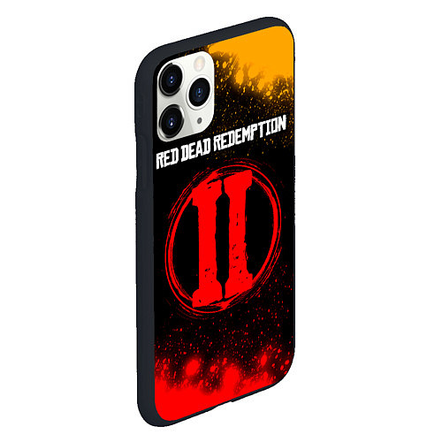 Чехол iPhone 11 Pro матовый RDR 2 Circle - Краска / 3D-Черный – фото 2