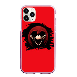 Чехол iPhone 11 Pro матовый Knuckles Sonic exe, цвет: 3D-розовый