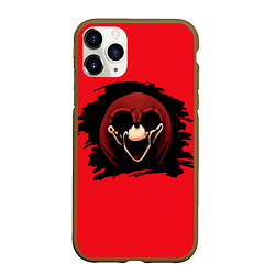 Чехол iPhone 11 Pro матовый Knuckles Sonic exe, цвет: 3D-коричневый