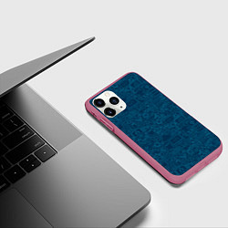 Чехол iPhone 11 Pro матовый Информатика Informatics, цвет: 3D-малиновый — фото 2