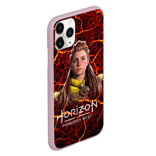 Чехол iPhone 11 Pro матовый Horizon Forbidden West Элой / 3D-Розовый – фото 2