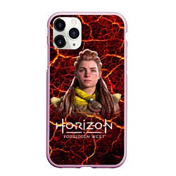 Чехол iPhone 11 Pro матовый Horizon Forbidden West Элой, цвет: 3D-розовый