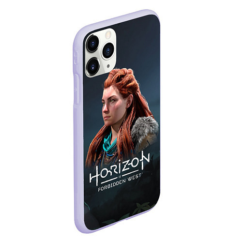 Чехол iPhone 11 Pro матовый Элой Aloy Horizon Forbidden West / 3D-Светло-сиреневый – фото 2