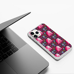 Чехол iPhone 11 Pro матовый Пришельцы - осьминоги, цвет: 3D-белый — фото 2