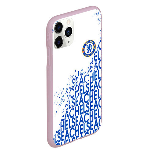 Чехол iPhone 11 Pro матовый Chelsea fc / 3D-Розовый – фото 2